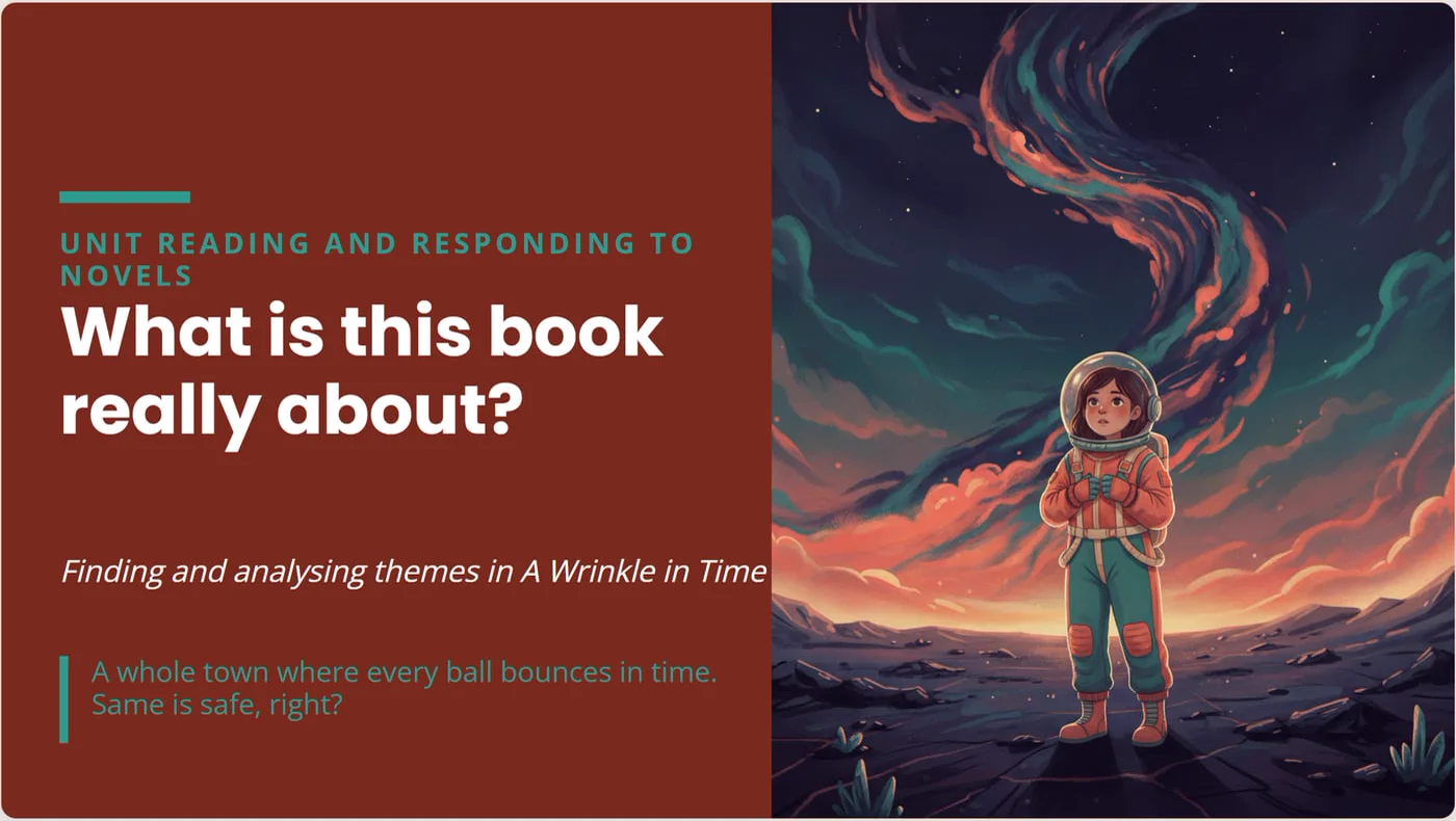 Lessons: One sentence in, a full illustrated lesson out.